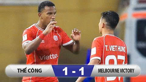 Kết quả Thể Công 1-1 Melbourne Victory: 1 điểm đầu tiên của Thể Công ở sân chơi châu lục